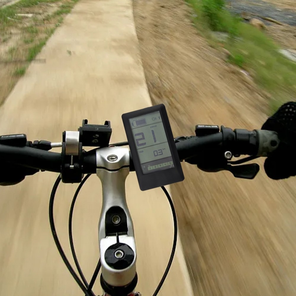 สําหรับ bafang G340 E Bike จอแสดงผล LCD ความชื้นและการใช้พลังงาน Info