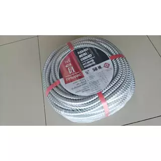 ท่ออ่อนเหล็ก DYNAMIC ราคาต่อ 1 เมตร ความยาวตามที่ต้องการ หนา 0.2มิล FLEXIBLE METAL CONDUIT ท่อร้อยสายไฟ ท่อเฟล็ก