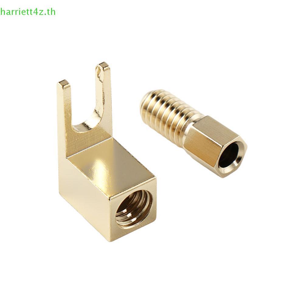 JOLTO U Spade Connector Banana Socket Metal Spade Adapter Plugs Banana Plug Cable Connector Spade Pl