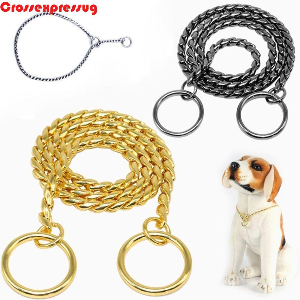 VORTEX สร้อยคอขนาดใหญ่ Retriever Collars Metal Choke Chain Heavy Duty