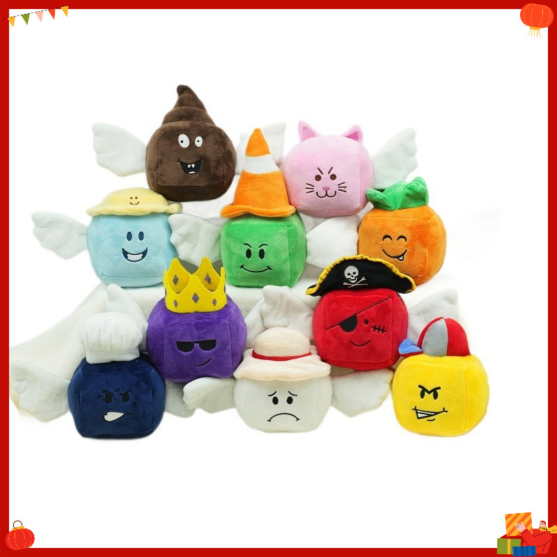 Kawaii Lucky Block Story Plushie พร้อมปีกน่ารักจําลอง Ro-blox ตุ๊กตาตุ๊กตาสัตว์ตุ๊กตาของเล่นสําหรับเ