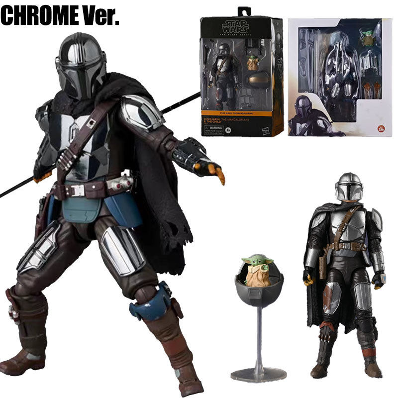 Star Wars The Mandalorian Action Figure No.256 MAFIX Din Djarin Grogu Movable Joint Model