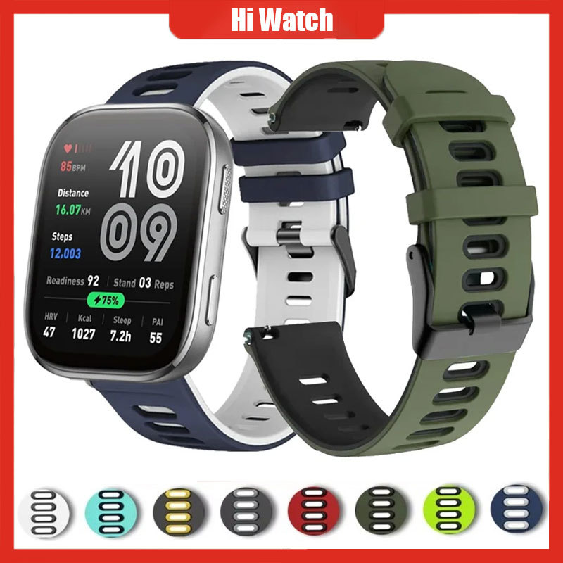 สายรัดซิลิโคนสําหรับ Amazfit Bip 6 Bip5/Bip5 Pro สายรัดข้อมือสําหรับ Amazfit GTR4/3/2 strtos/Balance 2/1 WatchBand สร้อยข้อมือ