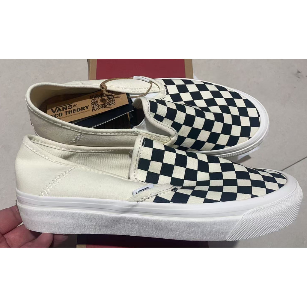 รองเท้า Vans ของแท้ 100% สลิปออน Comfy Cush One checkerboard marshmallow สีขาว ⭐️ ⭐️ ⭐️ ⭐️ ⭐️