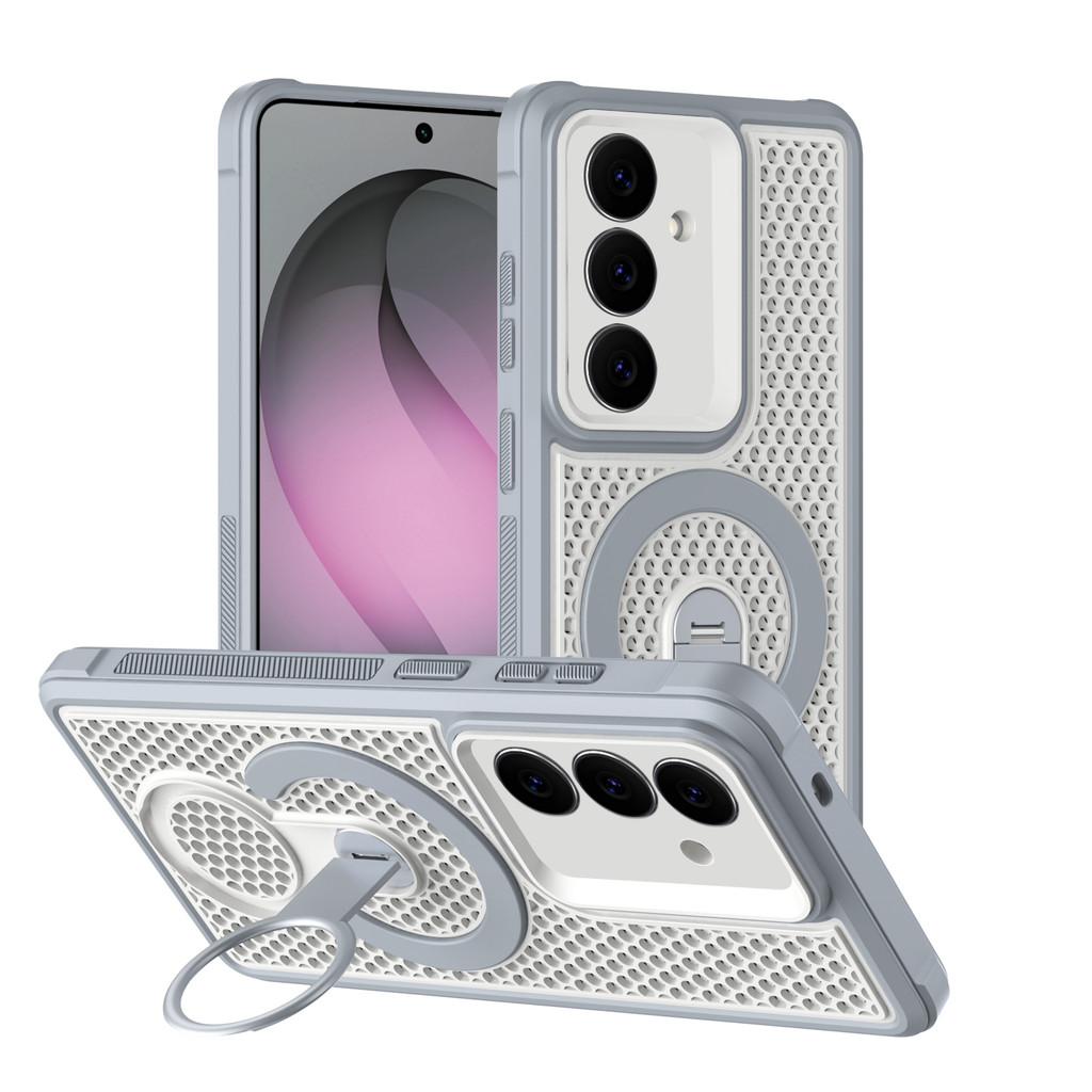 ใหม่สําหรับ Samsung S26 S25 S24 S23 Plus/Ultra S25 S24 S23 FE S25 Edge Magnetic การกระจายความร้อนผู้ถือฝาครอบ Candy-สี Cooling Anti Fall Casing