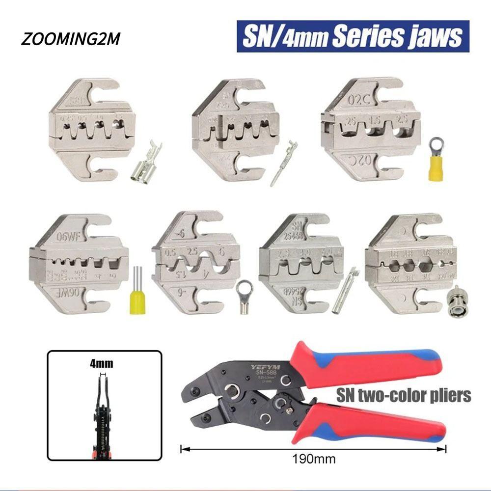 ZOOMING2M SN CRIMPING คีมขากรรไกร,โลหะผสม 06WF 2549 03H CRIMPING คีมขากรรไกร, 48B 58B กว้าง 4 มม.SN-