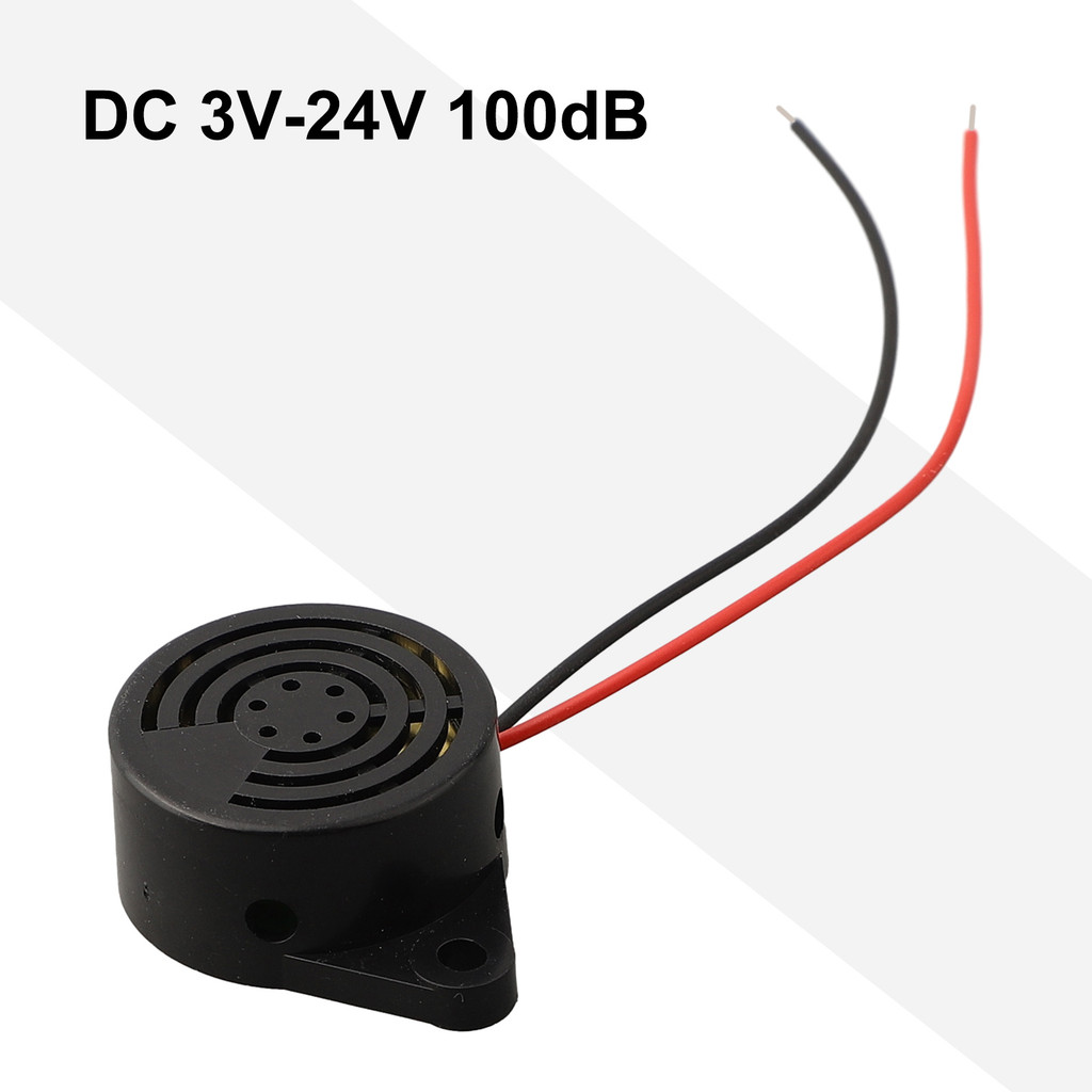 DC 3V 24V เสียงต่อเนื่อง Buzzer 100dB เหมาะสําหรับโซลูชันสายไฟอุตสาหกรรม