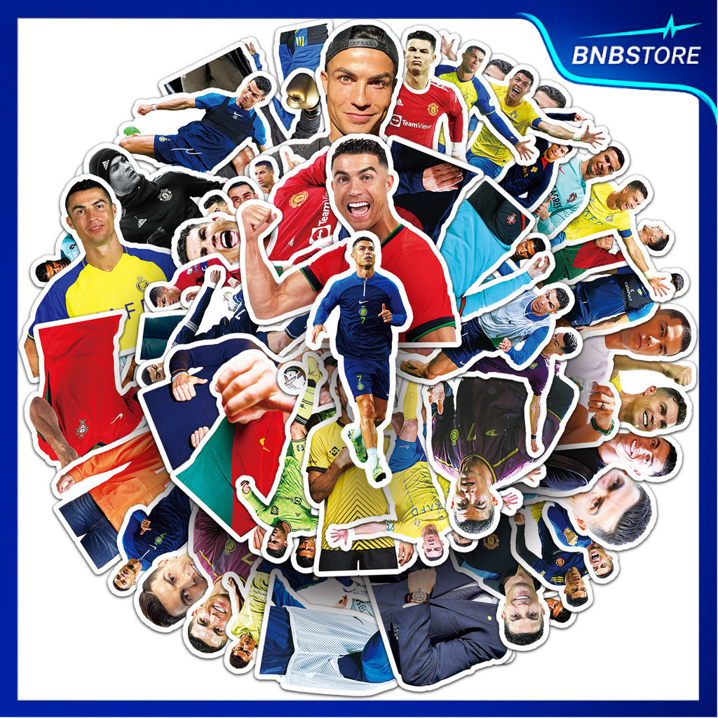 🍀ส่งจากไทย🍀 50แบบ นักฟุตบอล คริสเตียโน โรนัลโด Cristiano Ronaldo football sport star sticker พร้อมส่