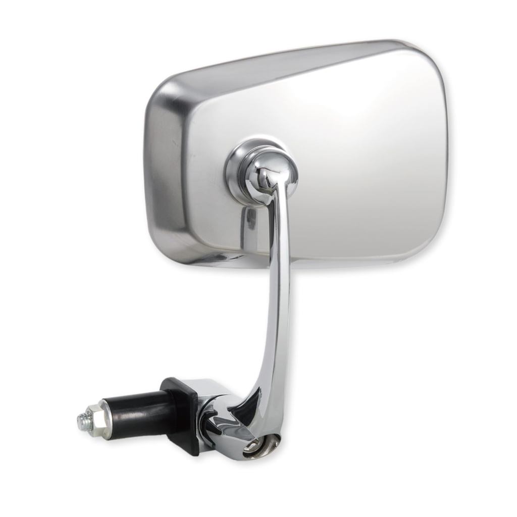 TANAX NAPOLEON Bar End Motorcycle Mirror - Universal Fit (Silver/Black)