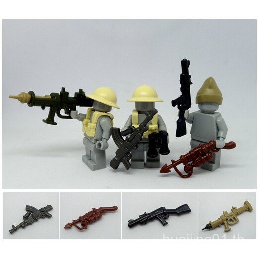 BrickWarriers Third Party Minifigure Accessories World War II อุปกรณ์ 2 เซนติเมตรพลาสติก O9IT