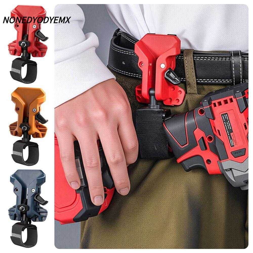 NONDYEMX ที่จับสว่านคลิปเข็มขัด, Quick Release Self-locking Power Tool แขวนเอว, สะดวกความแข็งสูง Quick-hook ผู้ถือเครื่องมือเอวแขวน