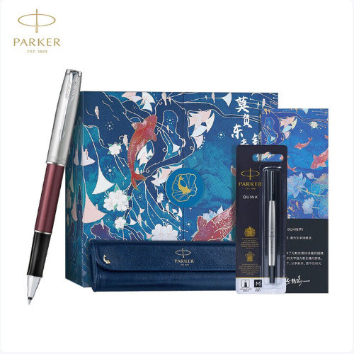 PARKER PARKER PARKER PARKER Koi Gift Box Business Office Signature Pen ของขวัญระดับไฮเอนด์ PARKER Pe