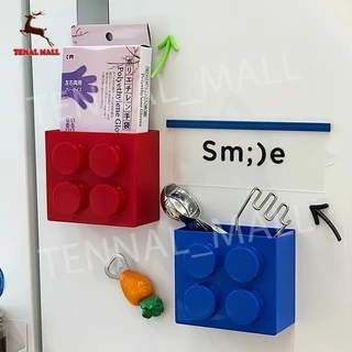 ใหม่ Magnetic Wall-Edge Kitchen Straw Cling Film Storage Box ตู้เย็นด้านข้าง