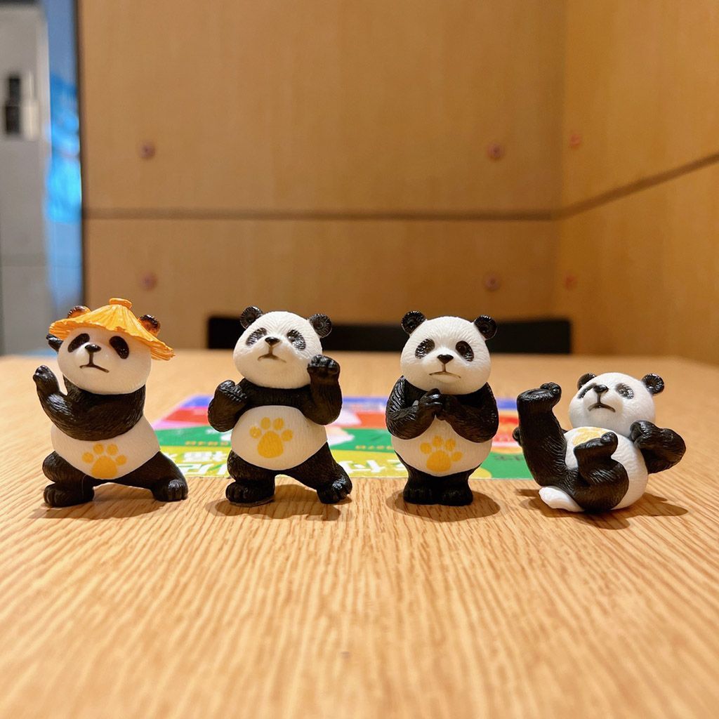 ของแต่งบ้าน โมเดลหมีแพนด้าคังฟู มินิ น่ารัก ตุ๊กตาตั้งโต๊ะ ตกแต่งโต๊ะ ตกแต่งคอม ตกแต่งคาเฟ่ ตกแต่งรถ ของตกแต่ง เรซิ่นจำลอง ของเล่นเด็ก
