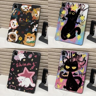 กรณี สำหรับ Samsung Galaxy Tab S6Lite S9Plus A11Plus A9 S7 A7Lite A8 สำหรับ Tab S8Plus S9 S10FE S11Ultra แมว เคสแท็บเล็ต