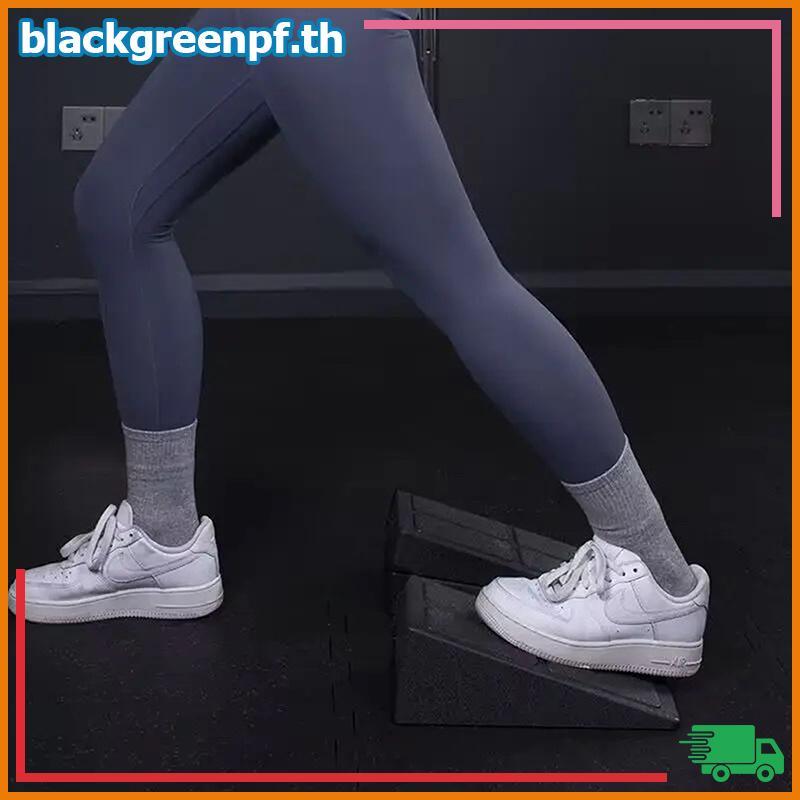 สีดํา 3pcs Squat Wedge Blo ปรับลื่น Squat Ramp Deadlift Wedge Calf Stretcher Slant Board Strength สํ