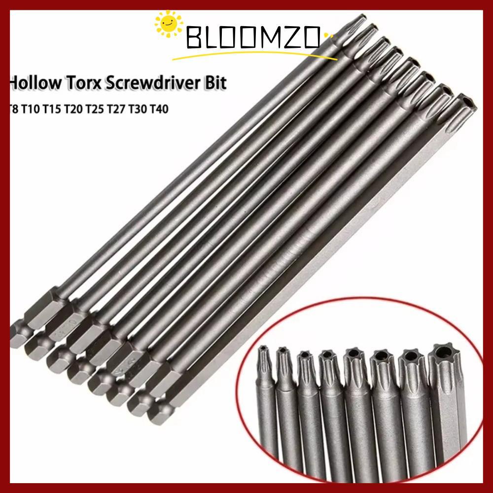 in stockBLOOMZO 8PCS Torx ไขควงชุด Bit, 100 มม.150 มม.200 มม.T8-T40 Hex หัว Allen ประแจเจาะ Bits ชุด, อุปกรณ์ฮาร์ดแวร์ 1/4 นิ้วไฟฟ้าหกเหลี่ยมเจาะ