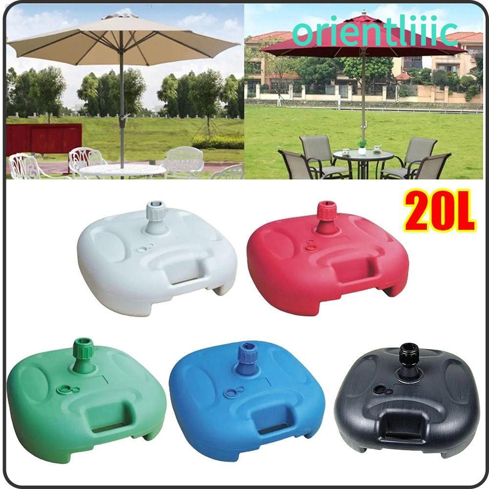 ORIEN ฐานร่มพลาสติก Heavy Duty 20L กันน้ำ กลางแจ้ง สำหรับร่มปาราโซล ใช้งานหลากหลาย ทนทาน