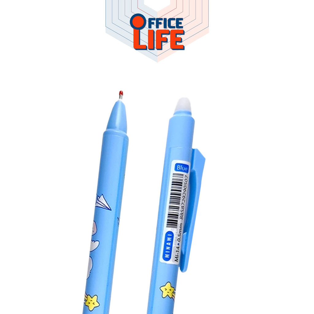 MINAMI (มินามิ) ปากกาเจลหมึกลบได้ ปากกาเจลลบได้ Erasable GEL Pen รุ่น MI-14 ขนาด 0.5 mm ( 1 ด้าม / คละสี ) ราคา ถูกที่สุด ดีลบีเคเค แกลเลอรีภาพที่ 5