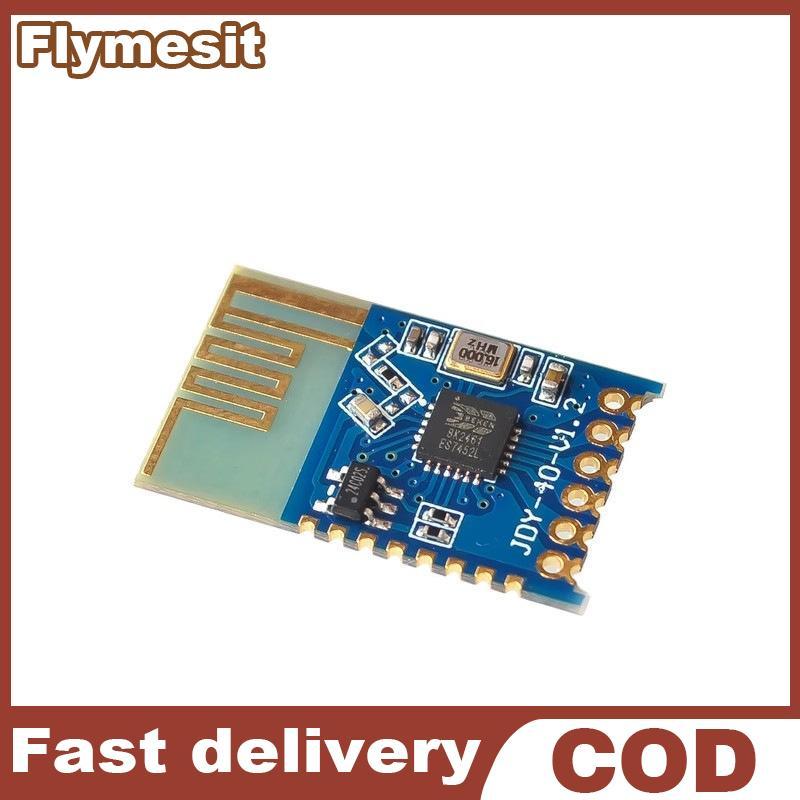Flymesit JDY-40 โมดูลส่งข้อมูลไร้สายพอร์ตอนุกรม 2.4G Stable SIgnal สําหรับระบบตรวจสอบระยะไกล EN