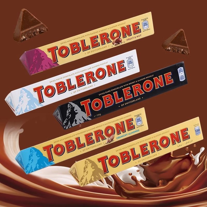 Clearance] Swiss Toblerone Triangle Chocolate Milk Black White Chocolate 100g มีน้ําผึ้ง Toblerone 4