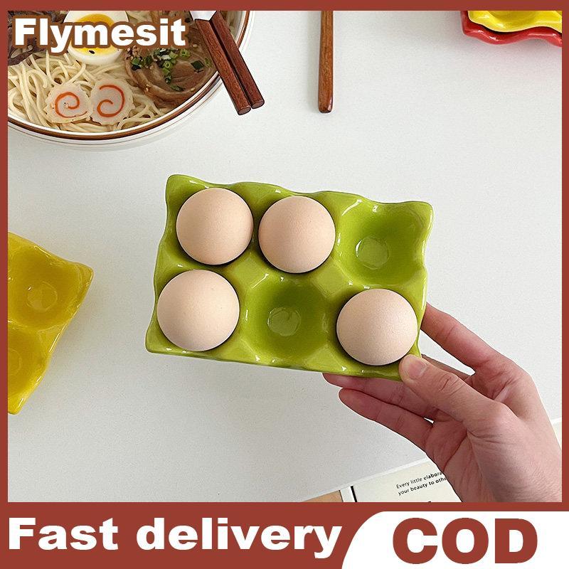 Flymesit ไข่ Ras กล่องถนอมอาหารขนาดใหญ่ความจุถาดไข่สําหรับตู้เย็นสดในครัวเรือนห้องครัว EN