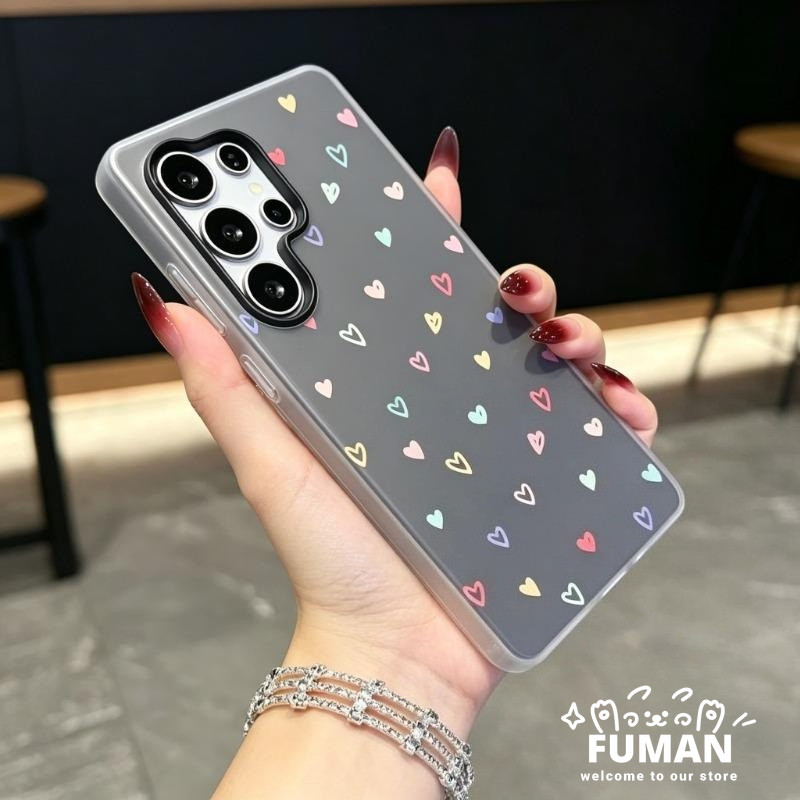 Dopamine Love Heart Candy สีเคสโทรศัพท์สําหรับ Realme C85 Pro C83 C75 C75X C73 C71 C67 C65 C65S C63 