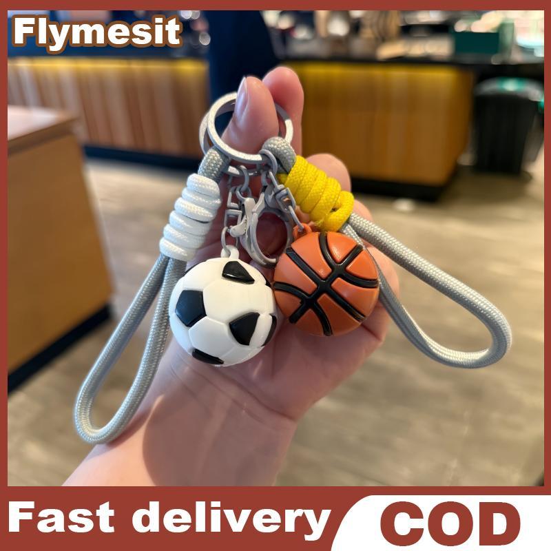 Flymesit Mini Pileball Raet พวงกุญแจโลหะสีสัน Hollow Golf Ball กีฬาพวงกุญแจของขวัญอินเทรนด์สําหรับกระเป๋า 2 ชิ้น EN