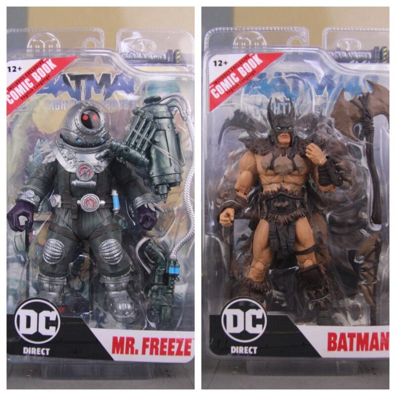 พร้อมส่ง McFarlaneand Ice Age Savage Batman Frozen Man 23cm Joint Movable