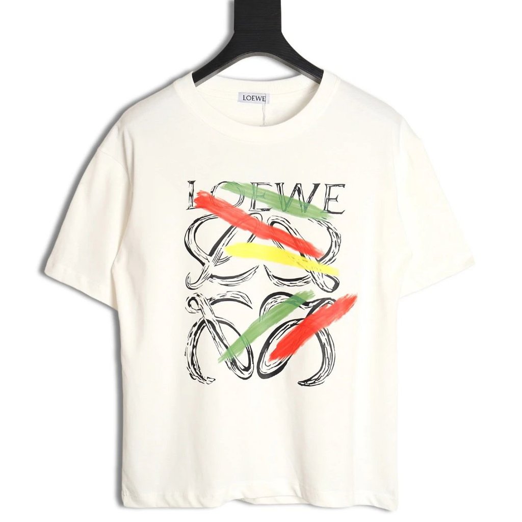 Loewe Loewe 24SS Sketch logo เสื้อยืดแขนสั้น