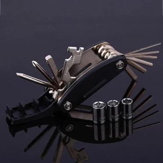 ชุดเครื่องมือซ่อม จักรยาน แบบพกพา Bike Repair Tool Kit (Black) 16 in 1