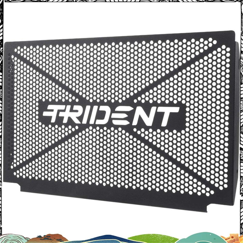 อุปกรณ์เสริมรถจักรยานยนต์สีดําหม้อน้ํา Grille Guard Cover Protector สําหรับ Triumph Trident 660 2021