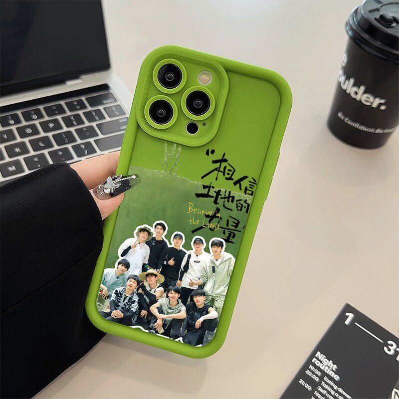 Apple 15 เหมาะสําหรับ 13ProMax สิบ Qintian กลุ่มรูปปั้น VIVOx200s เคสโทรศัพท์ 16PLUS Glory 400 Creat