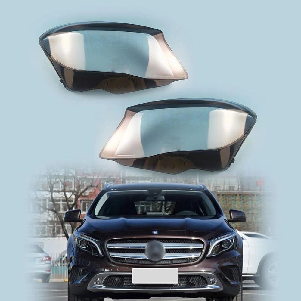 คู่สําหรับ Benz W156 GLA200 GLA220 GLA260 2015 2016 2017 โคมไฟไฟหน้ารถไฟหน้า Lensauto อะไหล่ตกแต่งรถ