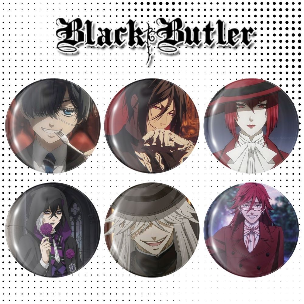 Anime Black Butler Badge - Black Butler Kuroshitsuji Badge/Pin (58 มม.)