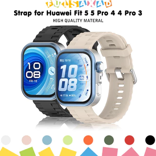 สายนาฬิกาซิลิโคนแบบดั้งเดิม for นาฬิกาอัจฉริยะ Huawei Watch Fit 5 4 3 / 5 Pro / 4 Pro สายสร้อยข้อมือแบบยางยืด ของประ