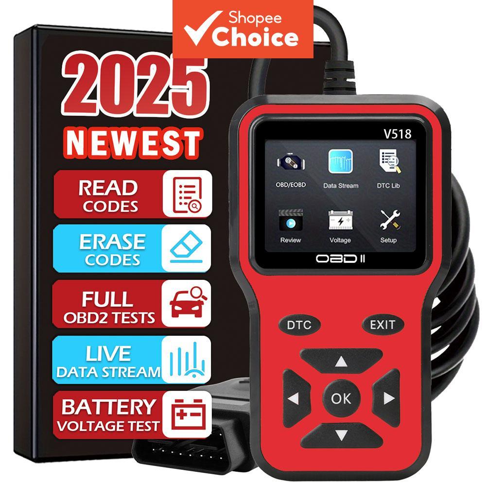 เครื่องอ่านโค้ด OBD2 ลบและอ่าน DTC, ไฟเครื่องยนต์, สแกนเนอร์อเนกประสงค์สําหรับรถยนต์เบนซินรุ่นปี 1996 ขึ้นไป