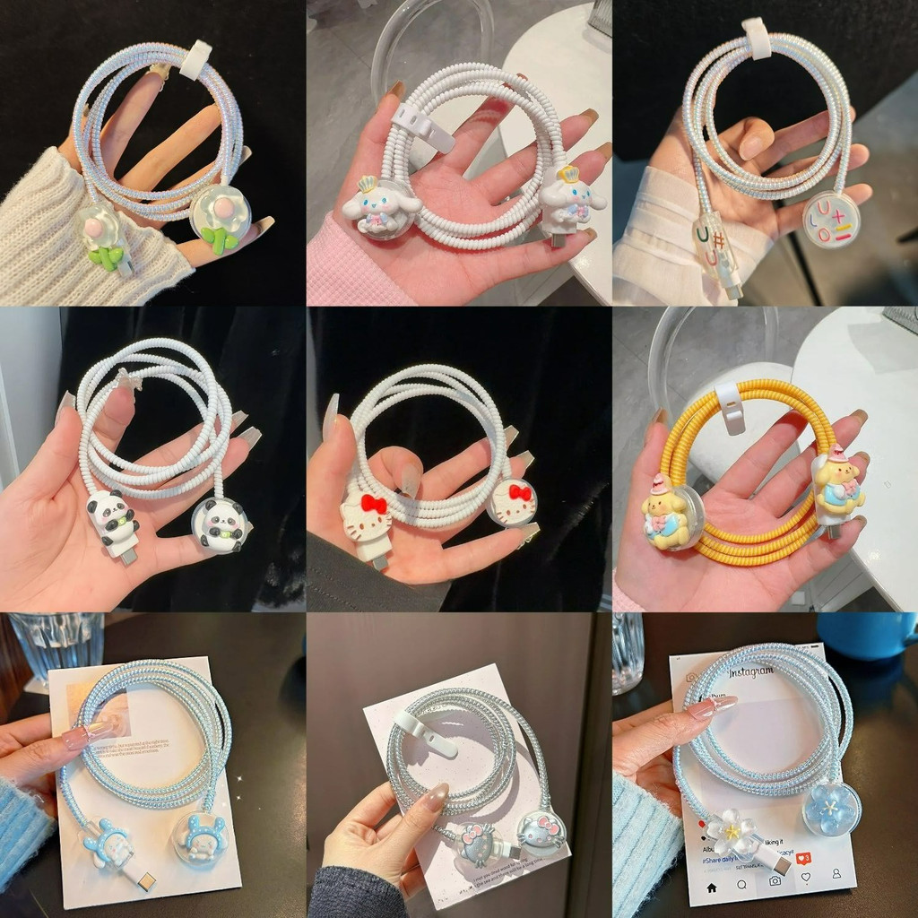 ใหม่น่ารักนาฬิกาสายเคเบิลข้อมูลป้องกันกรณีเข้ากันได้สําหรับ ไอโฟน 20ว ฉันดู ส11 ส10 เครื่องชาร์จแม่เหล็กป้องกันเชือกสายข้อมูลกัดอุป