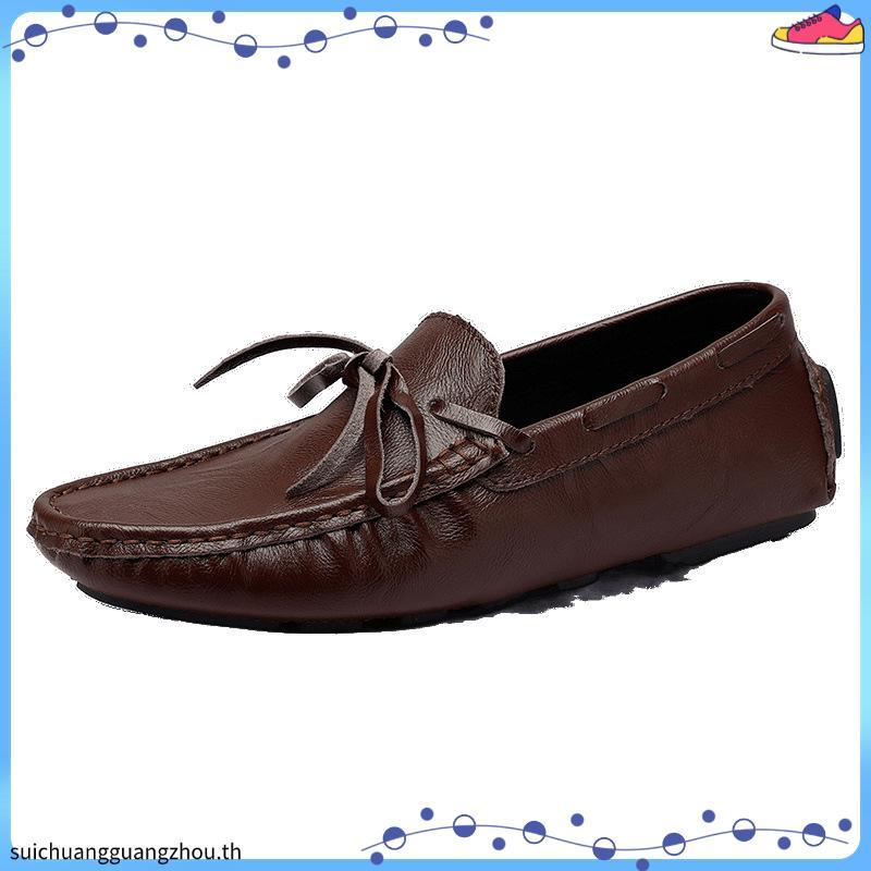 [พร้อมส่ง] MANGO MOJITO รองเท้าหนังรุ่น Mojito Loafer (Lace) สี Bruno
