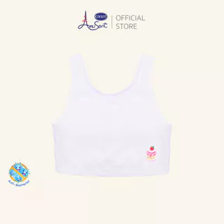 Amusant เสื้อบังทรงสั้นมีซับฟองน้ำบางผ้ายืด Cotton Spandex สำหรับ 6-12 ปี EH2R61
