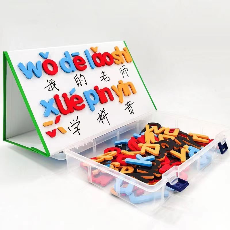 Magnetic จีน Pinyin Benefit Pinyin สติ๊กเกอร์แม่เหล็กก่อนวัยเรียน Aids การเชื่อมต่อภาษาอังกฤษ#现货磁性汉语