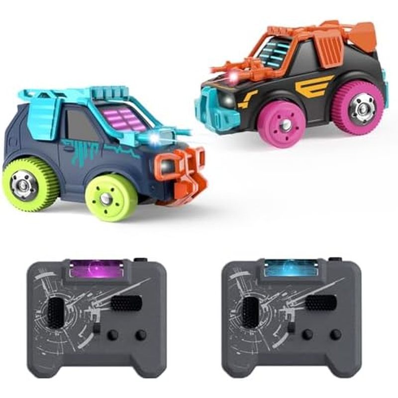 Winyea Tag RC Cars 2 Pack Remote Control Combat Cars: 2.4G Rechargeable | 360° Interactive Shooting 