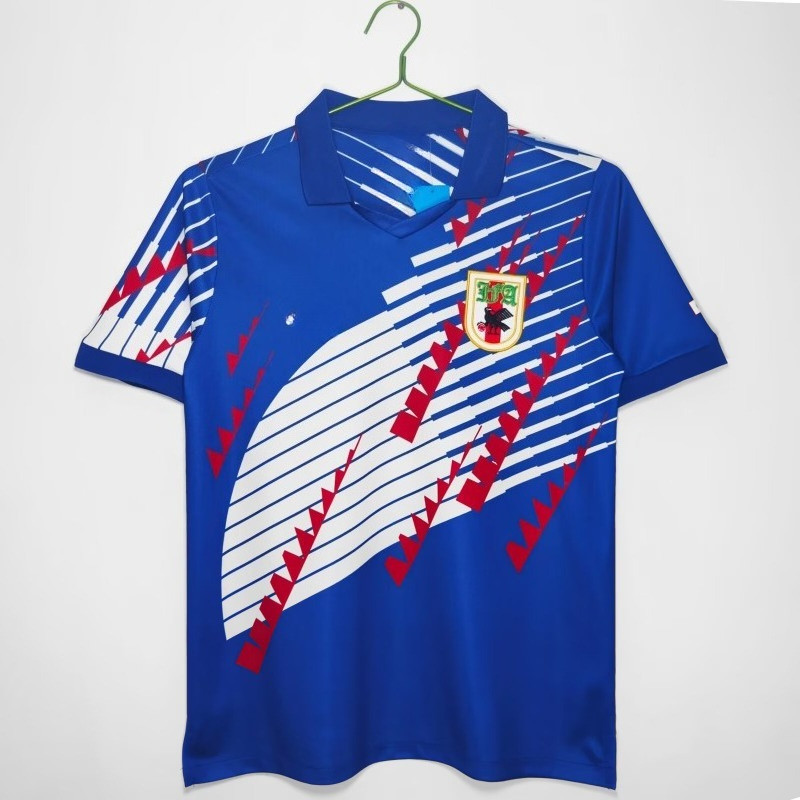 เสื้อฟุตบอลเรโทร สีน้ำเงิน คุณภาพสูง ไซส์จาก S ถึง XXL