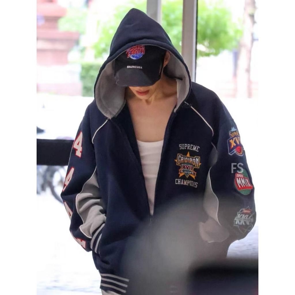 Su8 24SS Playoff Zipper Hooded Sweatshirt