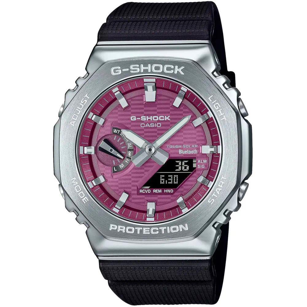 GBM-2100A-4B Rose Gold กีฬานาฬิกาผู้หญิงนาฬิกา GM-S2100B-8 G-STEEL กีฬาเรซิ่นสายนาฬิกาโลหะเรซิ่นสายน
