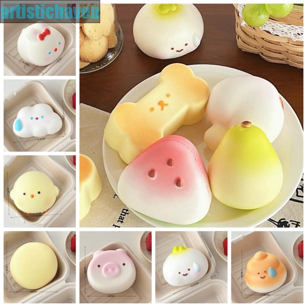 อาร์ททิทิทิทิทิฟเวน ของเล่นบีบผลไม้, ผลไม้จําลองแตงโมการ์ตูน อยู่ไม่สุข ของเล่น, กระต่ายที่น่าสนใจอาหารสุนัขผลไม้หยิกของเล่นเด็กตุ๊กตาหากิน