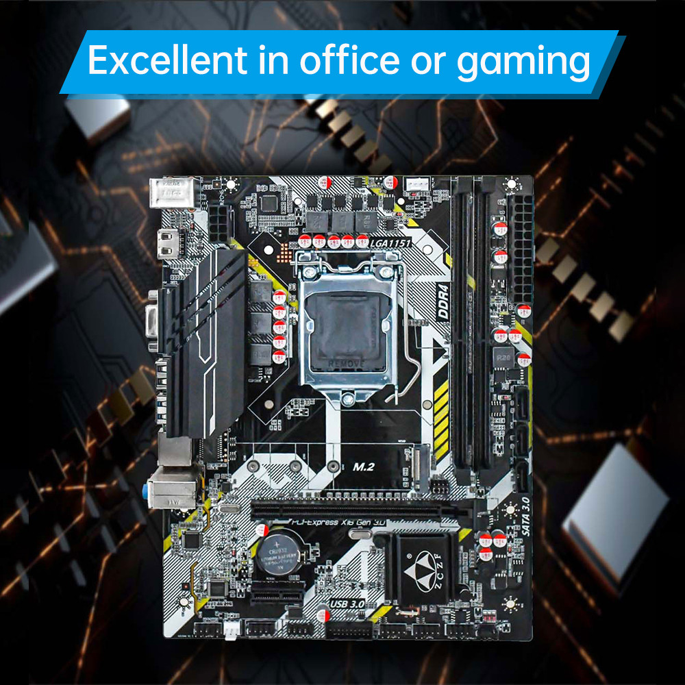 Meihe H310A4 V1.1 เมนบอร์ดสําหรับเล่นเกม 2666MHz ความถี่ LGA1151 (Intel 6/7/8/9th Gen) ใช้งานร่วมกับ