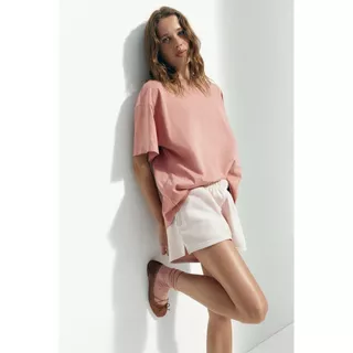 H&M(เอชแอนด์เอ็ม) เสื้อยืดทรงโอเวอร์ไซส์ ผู้หญิง 1246290_8