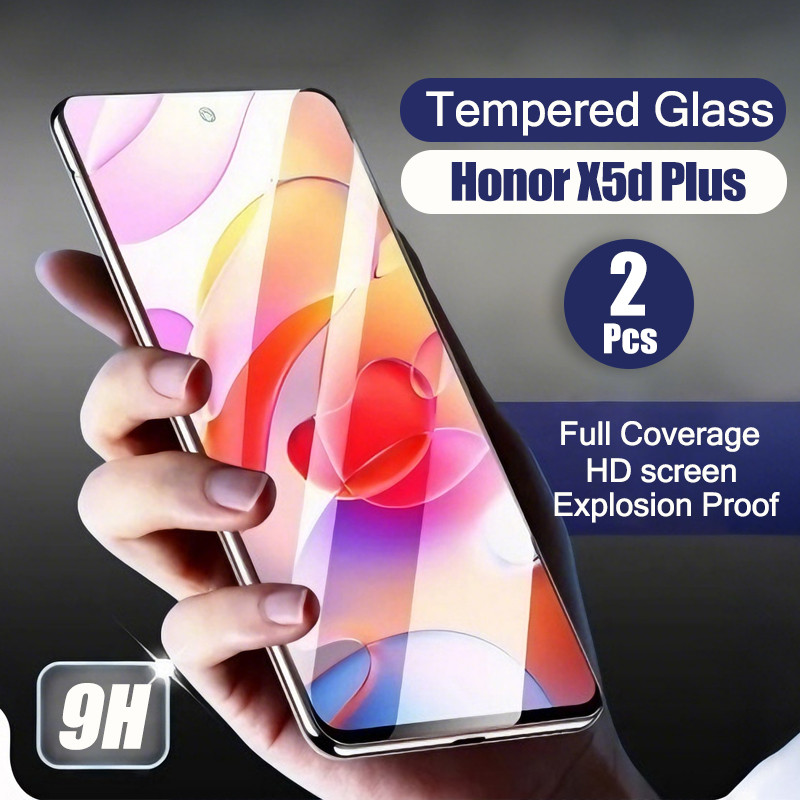 Honor X5d PlusกระจกนิรภัยสําหรับHonor X5d X8d X9a X9b X9cสมาร์ทX9d X7d X6d X6C X5C Plus 1-2 ชิ้นHDป้