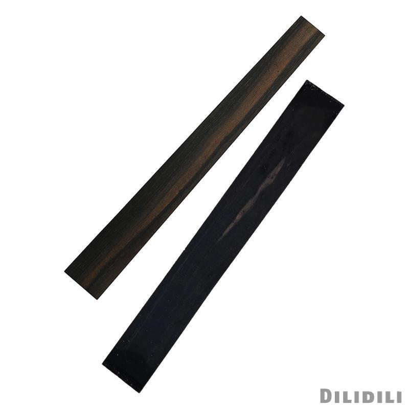 [Dilidili] Guitar Fingerboard Ebony Wood Blank สําหรับเครื่องมือซ่อมแซมกีตาร์และ Acoustic Guitar Acc